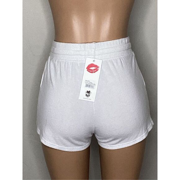 New. WILDFOX white terry shorts. Small. Retails $60 - Picture 4 of 7